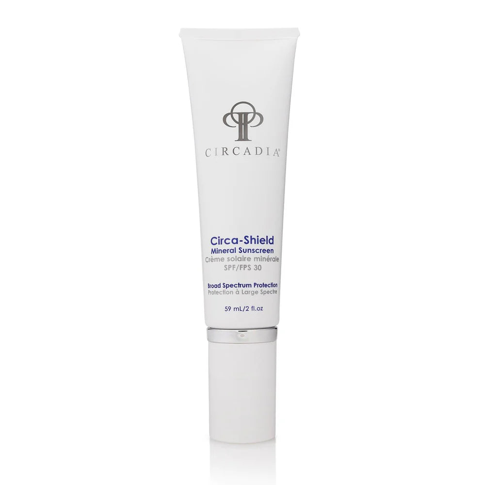Circadia Circa-Shield Mineral Sunscreen tube on a white background