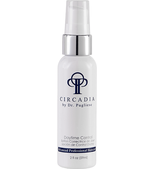A pump bottle of Circadia by Dr. Pugliese Daytime Control Lotion.